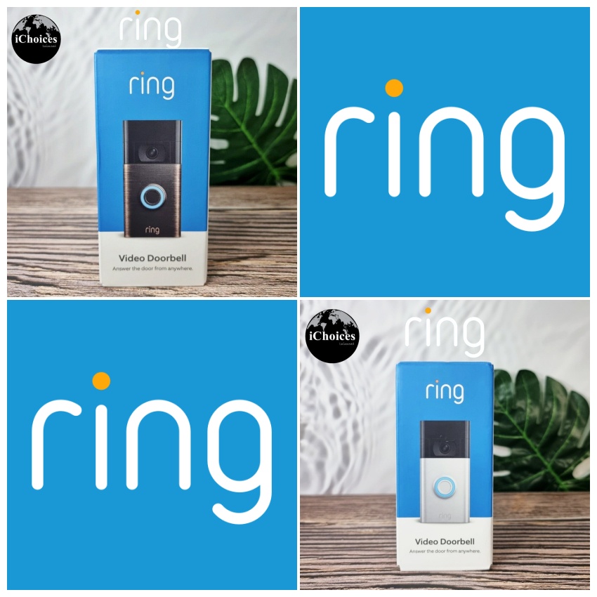 กริ่งประตู พร้อมกล้องวิดีโอ สําหรับติดประตูบ้าน Ring® Video Doorbell