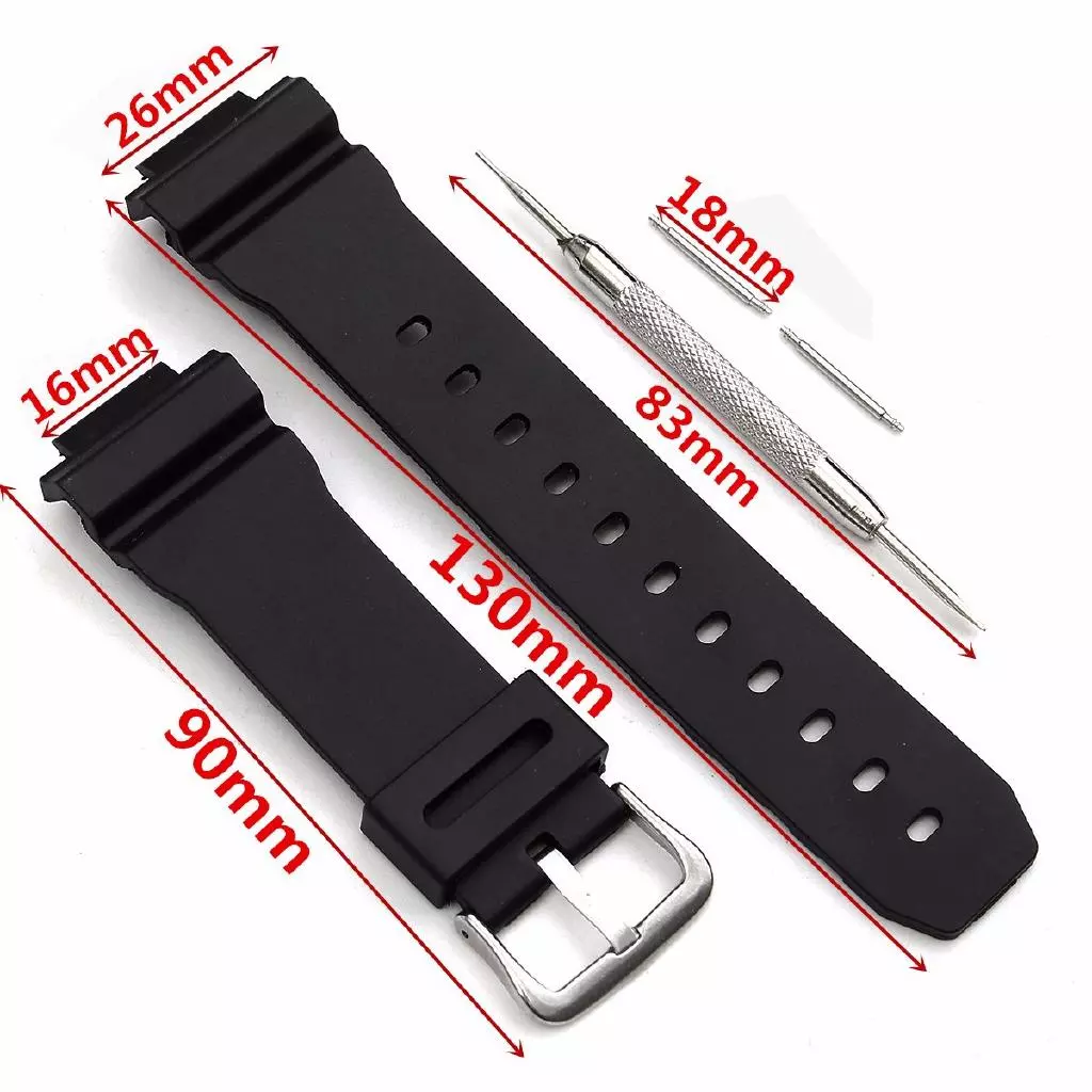 สายนาฬิกาข้อมือซิลิโคน สีดํา แบบเปลี่ยน สําหรับ Casio G Shock DW-6900 DW-6600 GW-6900 G-6900
