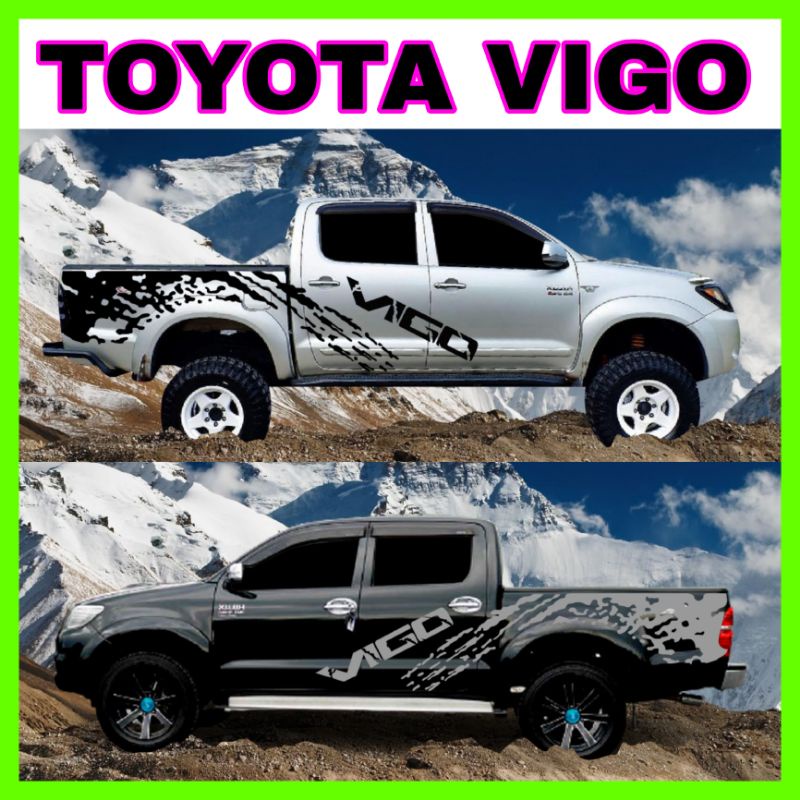 A-138 sticker Toyota vigo สติกเกอร์แต่งรถ ลายรถกระบะ สติ๊กเกอร์วีโก้ สติ๊กเกอร์vigo สติ๊กเกอร์ข้างกร