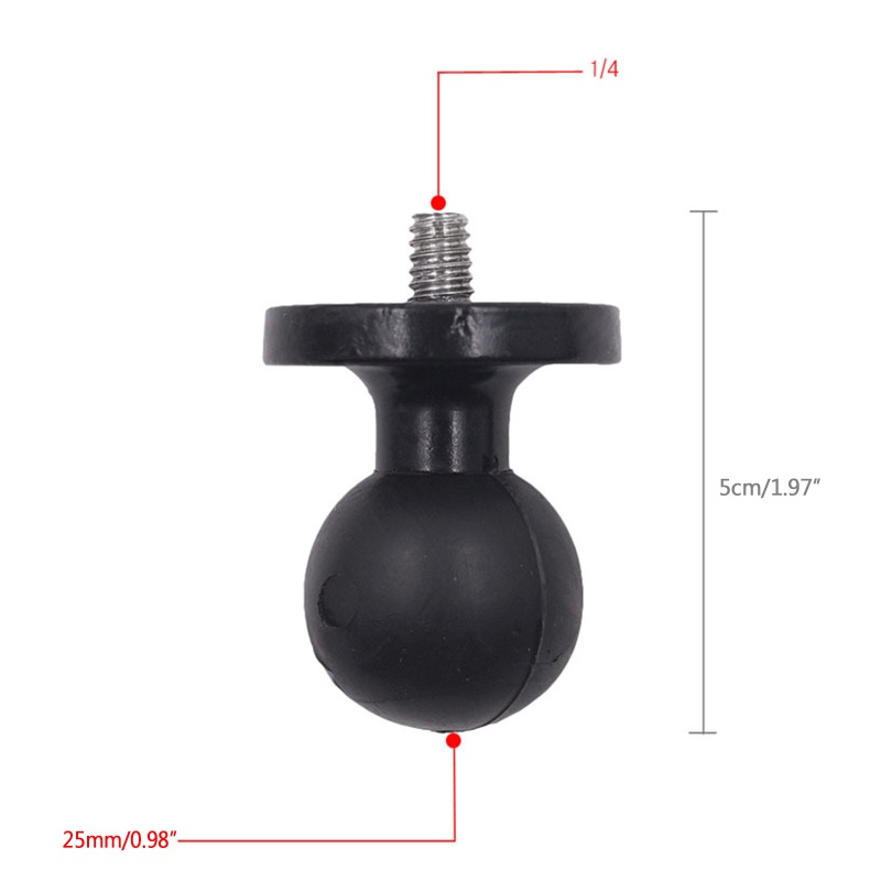 Rox อะแดปเตอร์สกรูกล้อง 25 มม. 1 นิ้ว เป็น 1/4 สําหรับกล้อง Go Pro 360 x2