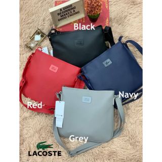 Lacoste Flat crossbody Bag กระเป๋าสะพายทรงครอสบอดี้ทรงเหลี่ยม