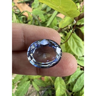 Lab made ceylon Blue sapphire 16 carats size 16x14mm