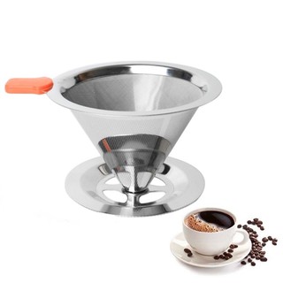 ดริปเปอร์ สแตนเลส กรวยดริปกาแฟ  Stainless Coffee Dripper