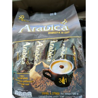 กาแฟ 3อิน1 อาราบิก้า โรบัสต้า เบลนด์ Arabica ROBUSTA BLEND ปริมาณ 540กรัม (27ซอง)