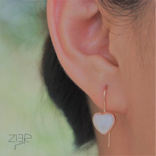 ต่างหูประดับพลอย CZ เงินแท้ 925 Earring Silver 925-(E33170019)