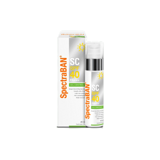 [ส่งฟรี] SPECTRABAN SC Gel SPF40+ PA+++ 45 ML ครีมกันแดดสเปคตร้าแบน เอสซี เอสพีเอฟ 40, พีเอ+++ 45 มล เหมาะสำหรับผิวผสมผิวมัน