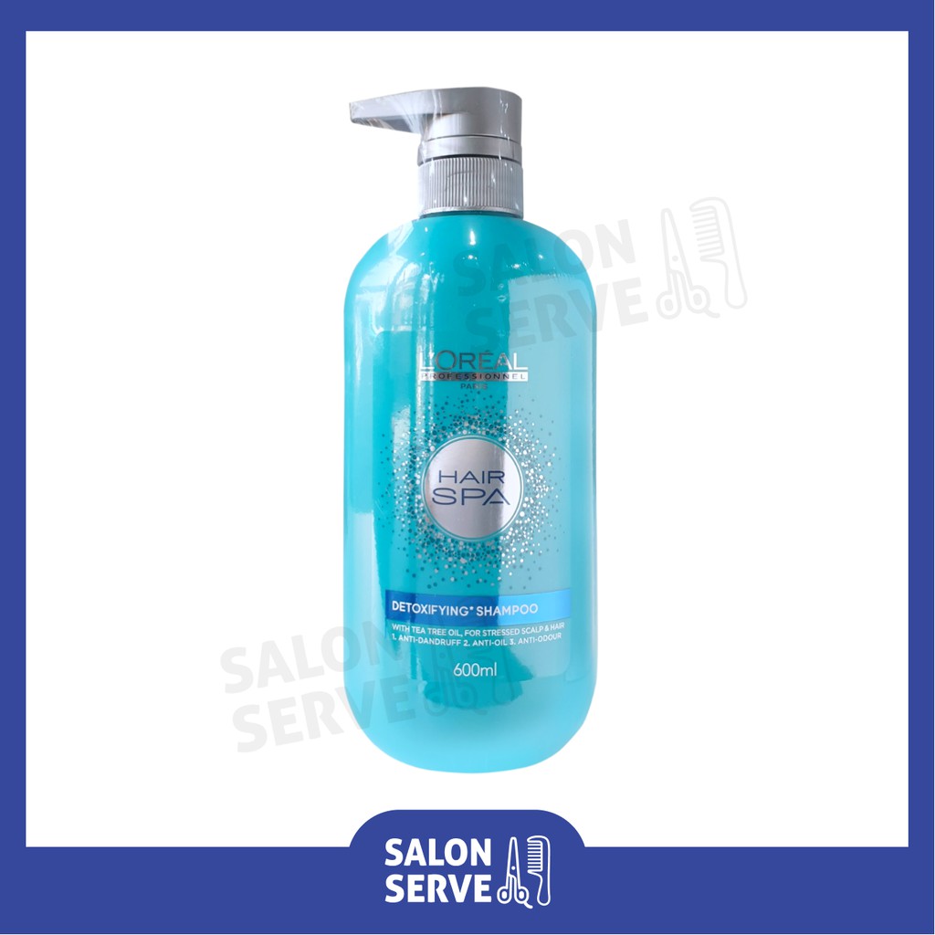 แชมพู L'Oreal Hair Spa Detoxifying Shampoo ลอรีอัล แฮร์สปา ดีท๊อกซิฟายอิ้ง แชมพู 600ml ( L'oreal )