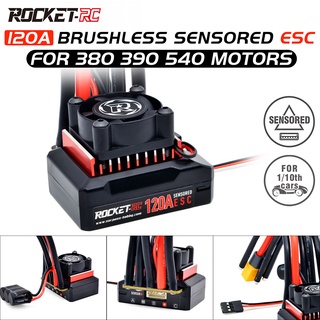 Surpass Hobby มอเตอร์เซนเซอร์ ESC 120A พร้อมพัดลมระบายความร้อน TS120 สําหรับมอเตอร์ไร้แปรงถ่าน ขนาด 380 390 540