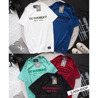 เสื้อยืด งานปัก-งานปัาย CC-OO NO.42  ( S M L XL ) Cotton 100%