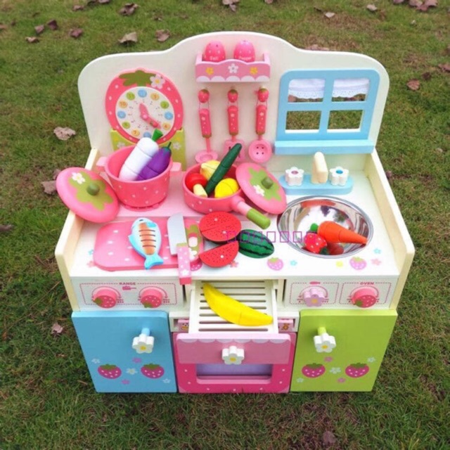 ชุดครัวลายนาฬิกา 🥗🥘🍲สีพาสเทลของ Mother Garden