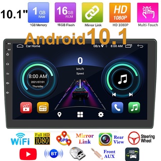 Easternauto หน้าจอสัมผัสขนาด 10.1 นิ้ว 2 DIN Android 10.1 วิทยุติดรถยนต์วิทยุสเตอริโอในรถยนต์ HD 1080P เครื่องเล่น MP5 ในรถยนต์ Bluetooth WIFI GPS เครื่องรับวิทยุ FM รองรับกล้องด้านหลังรองรับ Bluetooth