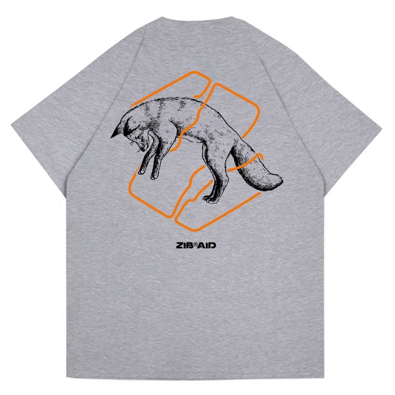 เสื้อยืดกราฟิกjumping Fox Misty - ZIBRA CLOTH ID
