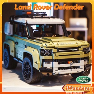 Land Rover Defender MOC บล็อกตัวต่อเครื่องยนต์ 6 กระบอก เพื่อการเรียนรู้เด็กผู้ชาย