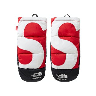 Supreme X The North Face S Logo Nuptse Mitts Red