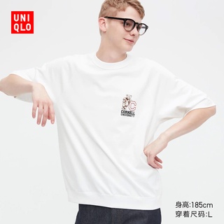 Uniqlo UT เสื้อยืดแขนสั้น พิมพ์ลาย Cornell สําหรับผู้ชาย (สไตล์มหาวิทยาลัยคอร์เนลล์) 456135S-5XL