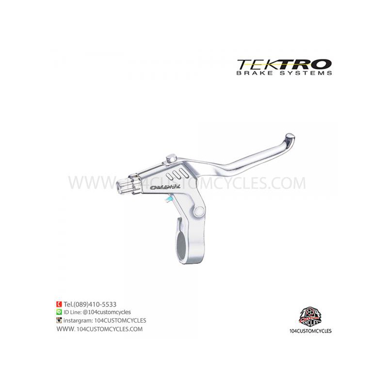 มือเบรค วีเบรค TEKTRO สีเงิน สำหรับแฮนด์ตรง 22.2 mm ,184 grams / pair