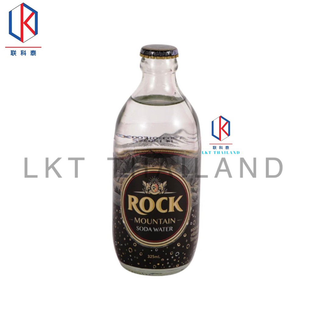 โซดาร็อคเมาเท็น 325ml  เครื่องดื่มโซดา 325 มล. ROCK MOUNTAIN SODA WATER 325ml.