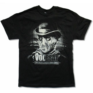 แขนสั้นcrew neckขายดี เสื้อยืดลําลอง แขนสั้น พิมพ์ลาย Volbeat Bart Tour 2014 สีดํา ILfgmp76LLbajh67S-XXXXL