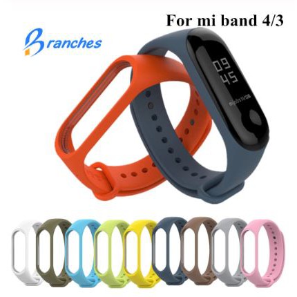 สายนาฬิกา สายสำรองซิลิโคน สำหรับ Mi Band 3 / Mi Band 4
