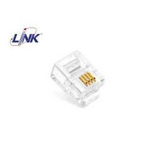 Link หัวโทรศัพท์ RJ-11 Link US-3011 (1pack/10pcs)