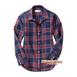 [แท้]OLD483 เสื้อเชิ้ต Old Navy (ตัดป้าย) (สำหรับเด็กหญิงอายุ 5 ปี) เสื้อเชิ้ตลายสก๊อต ผ้าเนื้อดี ใส่สบาย