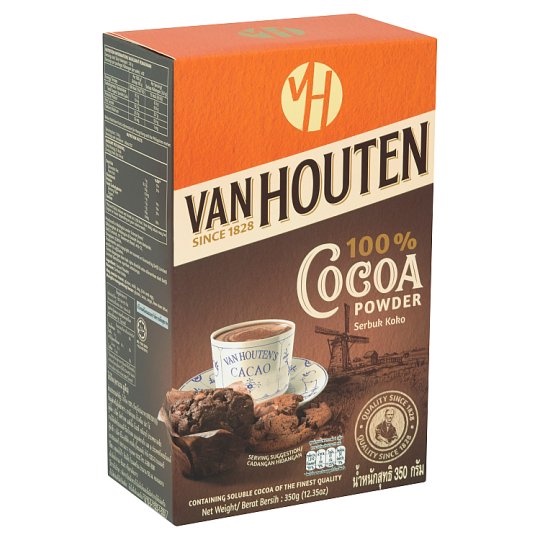 ผงโกโก้​ Van Houten 350 กรัม ผงโกโก้​ แท้100%​ Cocoa Powder​​ ชงดื่ม​ ผงโกโก้แท้คีโต​ ทำขน​ม ผสม ช็อคโกแล็ต Chocolate