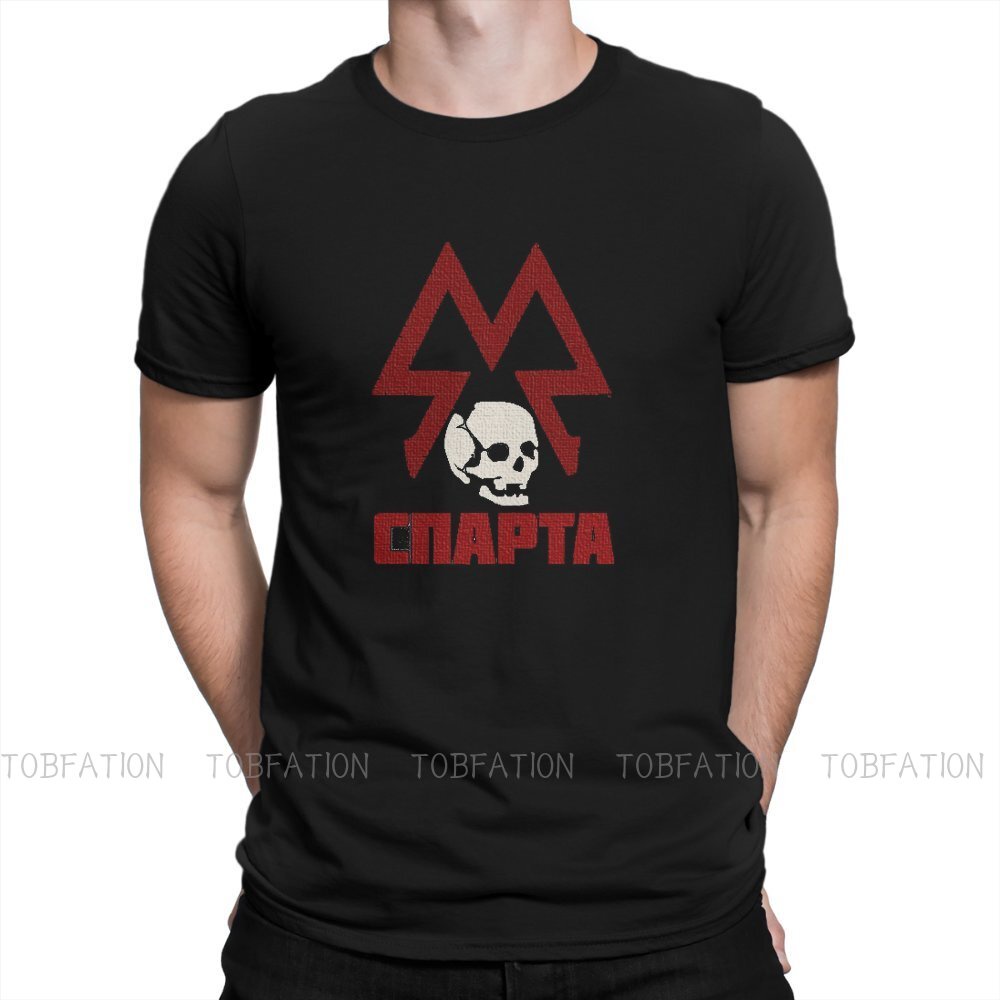 เสื้อยืดลําลอง แขนสั้น พิมพ์ลาย Sparta Metro 2033 ทรงหลวม คุณภาพสูง สําหรับผู้ชายS-5XL