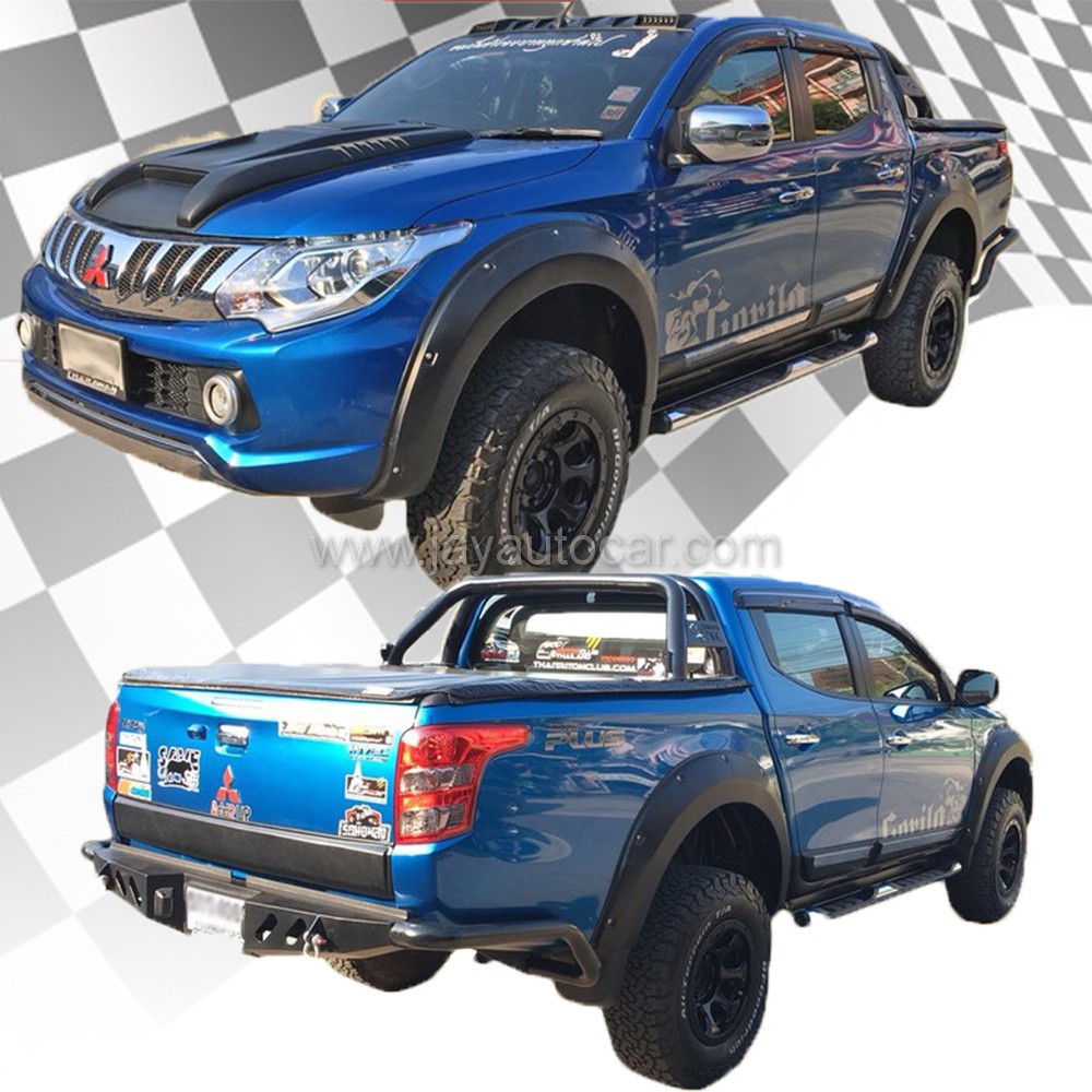 คิ้วล้อแต่ง คิ้วขอบล้อ คิ้วซุ้มล้อ รถยนต์ Mitsubishi Triton 2015-2018 ขนาด 6นิ้ว สำหรับ มิตซูบิชิ ไท