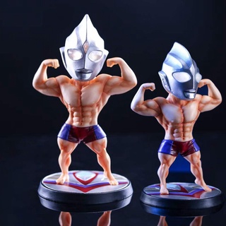 ตุ๊กตาฟิกเกอร์ Muscle Ultraman Superhero Tiga ขนาด 15 ซม.