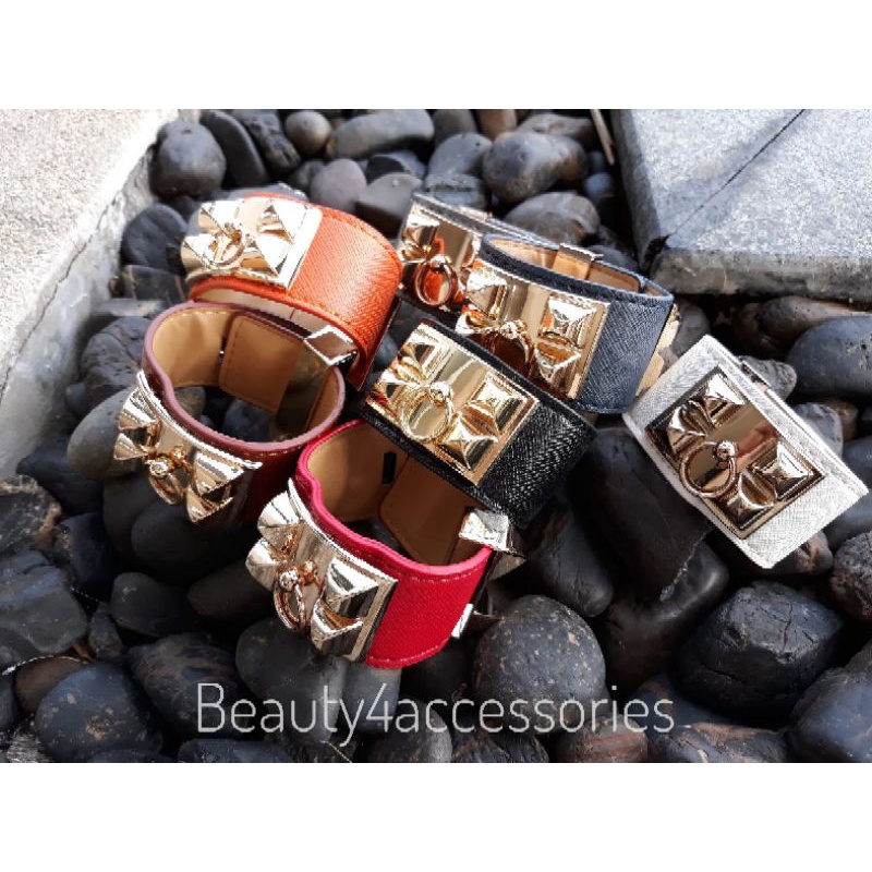 :::โปรโมชั่น ราคาสุดพิเศษ::: !!!! Beauty4accessories กำไลหนัง HM อะไหล่ทอง/อะไหล่เงิน