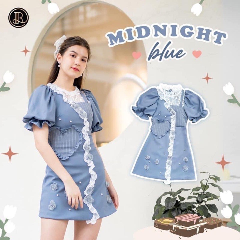💎พร้อมส่ง💎BLT brand ชุดเดรส Midnight Blue collection