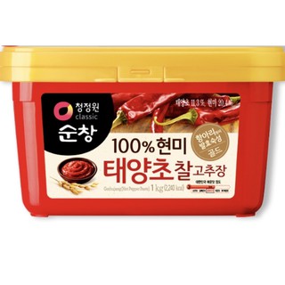 Korean chili sauce 1000 g ชองจองวอน โกชูจัง ซอสพริกเกาหลี 1 กิโลกรัม