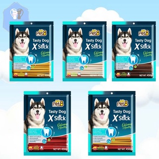 สติ๊กขัดฟัน Tasty dog dental X Stick 450g  ขัดฟันสะอาด ลดคราบหินปูน มีของพร้อมส่งค่ะ