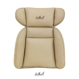 Northwell เบาะรองหลัง สีเบจ รองเต็มหลัง Full Back Support ใช้บนรถ เก้าอี้ทำงาน นั่งสบายเข้าสรีระ ลดอาการปวดหลัง