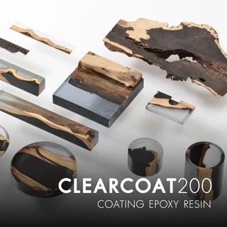 CLEARCOAT200 อีพ็อกซี่เรซิ่นใส แข็ง เงามาก ไม่ฉุน เคลือบใส งานเครื่องประดับ diy เคลือบเคสมือถือ [ชุด mini - 150 กรัม]