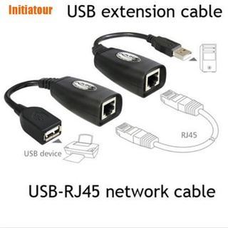 Initiatour&gt; สายเคเบิ้ลต่อขยาย Usb Ethernet Rj45 Cat5E 6