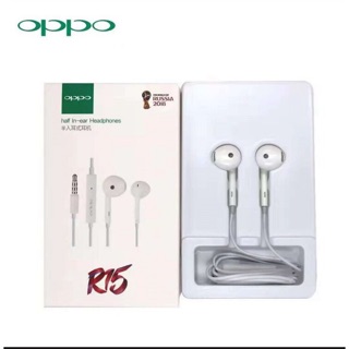 หูฟัง Earphone OPPO R15เสียงดี ใช้ฟังเพลง หรือ เป็น Small Talk แท้ 💯 %