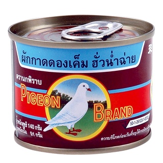 นกพิราบ ผักกาดดองเค็ม 140 กรัม x 6 กระป๋อง Pigeon Green Mustard Pickle 140g x 6 Cans