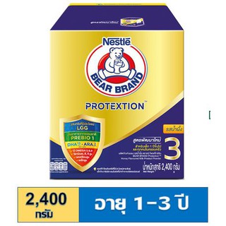 นมผงตราหมีโพรเทคชั่นสูตร 3 Protextion ขนาด 2400 กรัม