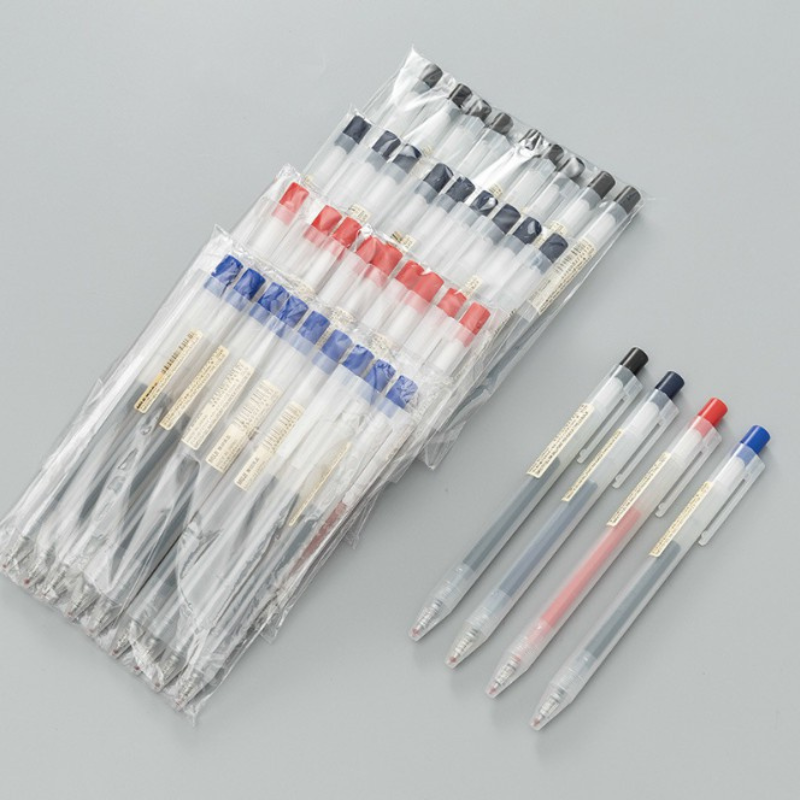 [Gift] MUJI ปากกาเจลและไส้ปากกา แบบกด ขนาด 0.5 มม.  (สินค้าสมนาคุณงดจำหน่าย) คละสี