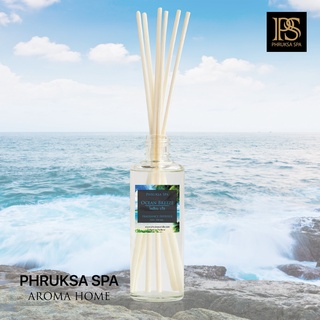 PHRUKSA SPA ก้านไม้หอมปรับอากาศ กลิ่นโอเชี่ยน บรีซ 100 มล. (Reed Diffuser Ocean Breeze)แถมฟรี! ก้านไม้หวาย