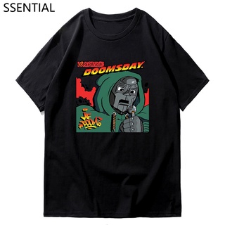 T-shirt  เสื้อยืดลําลอง แขนสั้น คอกลม พิมพ์ลาย Mf Doom แฟชั่นฤดูร้อน สไตล์ฮาราจูกุ สําหรับผู้ชายS-5XL