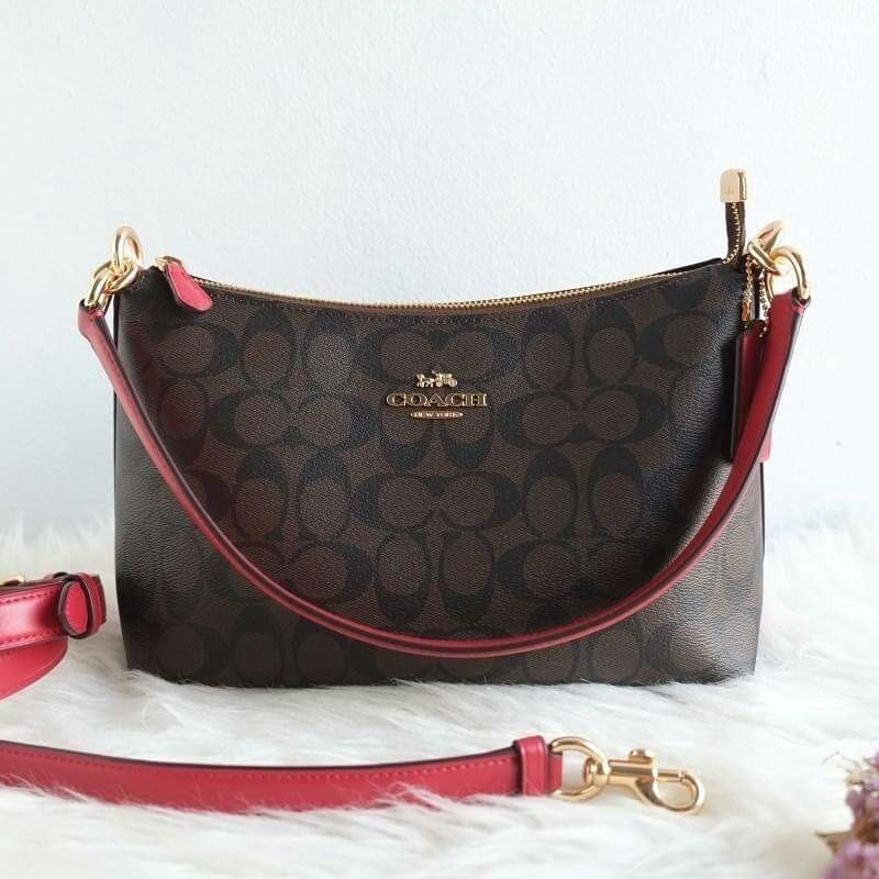 COACH LEWIS SHOULDER BAG IN SIGNATURE CANVAS