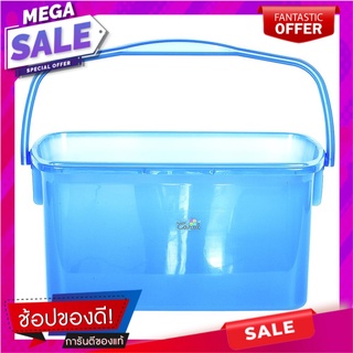 ถังซักม็อบมีที่แขวนผ้า CSP 6200 สีฟ้า ไม้ม็อบและอุปกรณ์ SQUARE MOP BUCKET WITH CLOTH HANGING CSP 6200 BLUE อุปกรณ์ทำความ