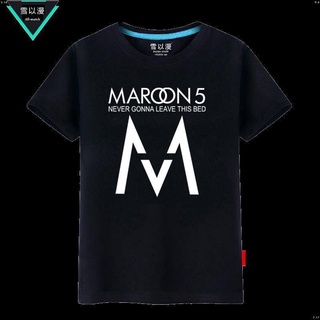 [S-5XL]เสื้อยืดแขนสั้น ผ้าฝ้ายแท้ พิมพ์ลาย Adam Levine Adam Levine Maroon5 สีแดง สําหรับผู้ชาย