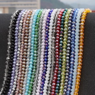ลูกปัดแก้วคริสตัลขนาดเล็ก 2 มม. 195 ชิ้น / ถุงสําหรับทํางานฝีมือ Diy