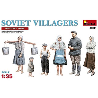 โมเดลฟิกเกอร์ประชาชน MiniArt 1/35 MI38011 Soviet Villagers