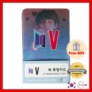 BTS V อะคริลิคโปร่งใส โฟโต้การ์ดคุณภาพสูง ชุด 25pcs