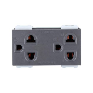 เต้ารับคู่ 3 ขา + กราวด์ + ม่าน PANASONIC WEG15829H DOUBLE SOCKETS 2P+E WEG15829H PANASONIC