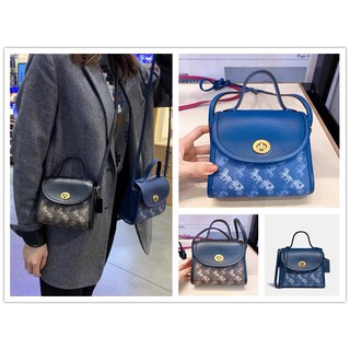 coach counter 2020 show coach logo rotary lock hand-held messenger bag 3002